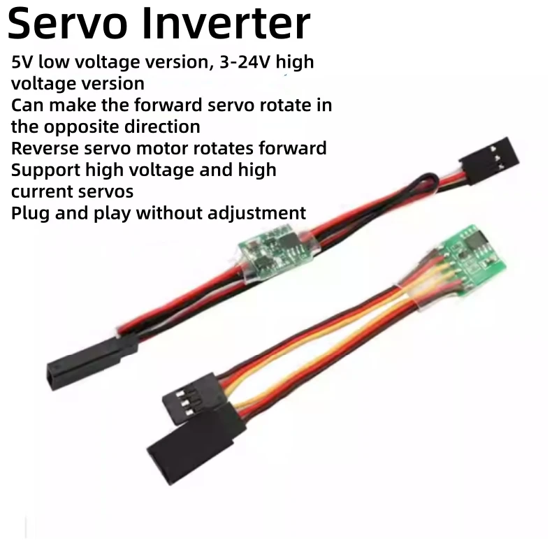 Dispositivo de inversión servo Cambio de dirección de rotación servo de línea inversa 5V/3-24V Servos de bajo y alto voltaje disponibles