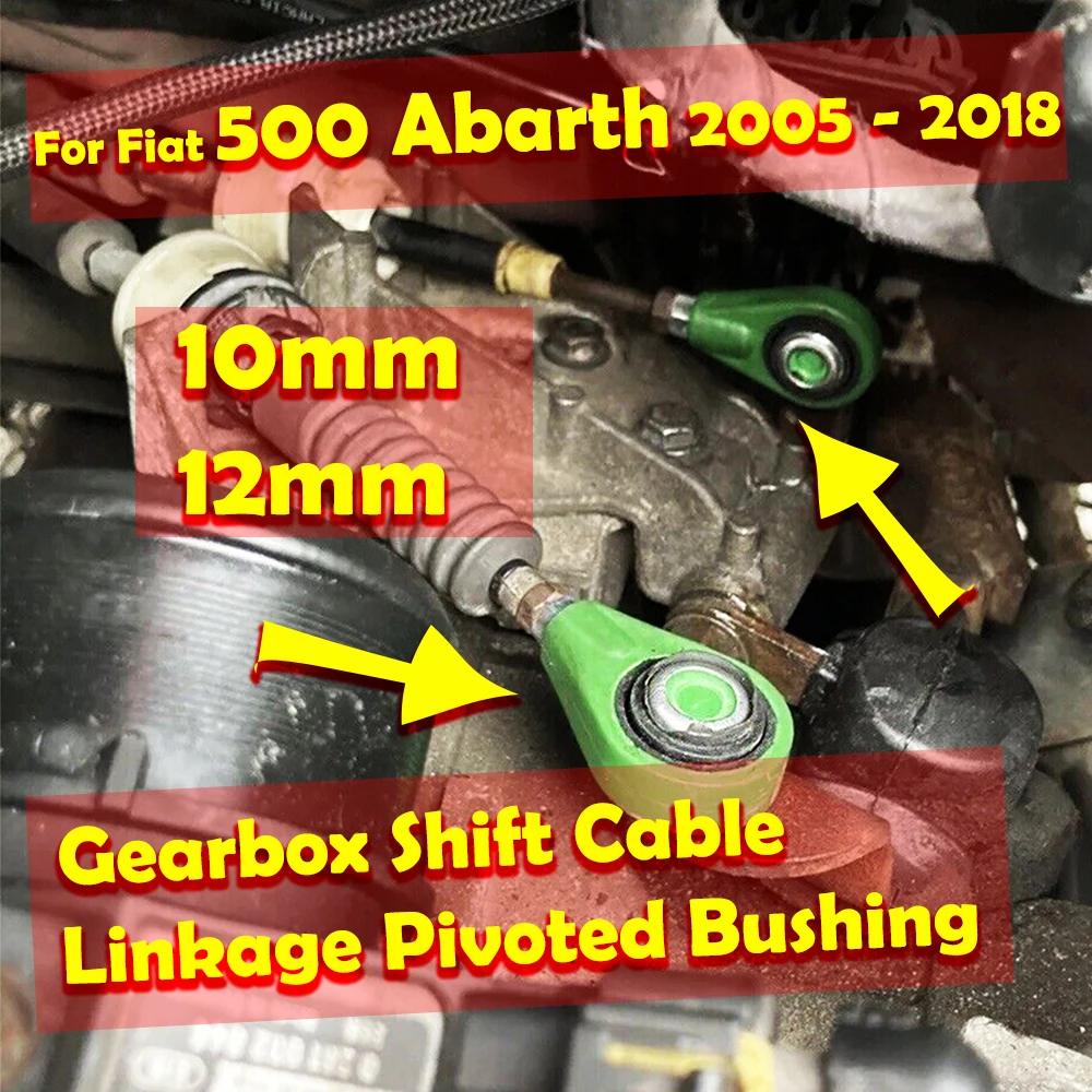 

Gearbox Shift Cable Linkage Pivoted Bushing For Fiat 500 Abarth 500X Repair Kit Shifter Lever Selector Connect Both End Parts