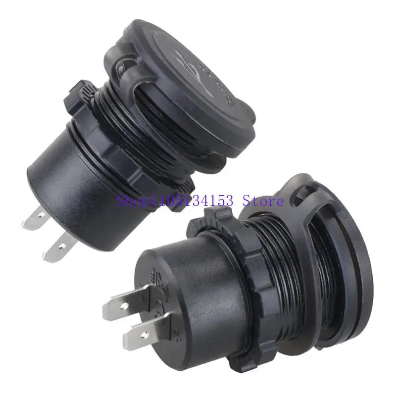 hg89 USB Car Charger Three for QC 3.0 12V-24V Fast Charging Car Phone Charger for Cellphone GPS Tablet
