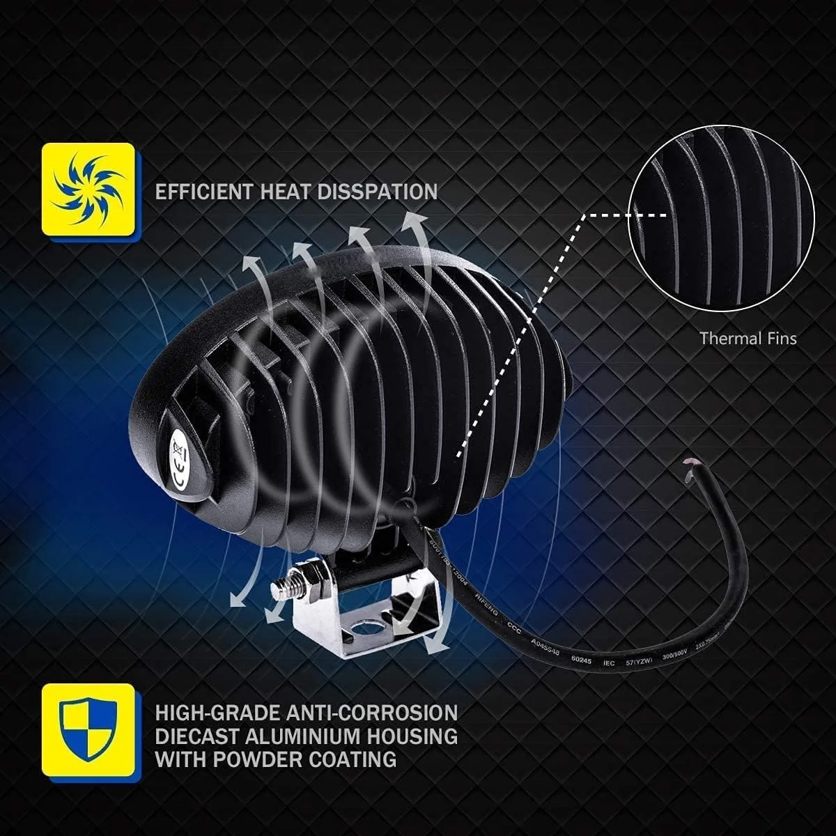 Traktor Oval LED Scheinwerfer Harvester Arbeit Licht Kopf Lampe für Offroad John Deere Sprayer Kubota Toyota Farm Equipment Seeder – Detail 7
