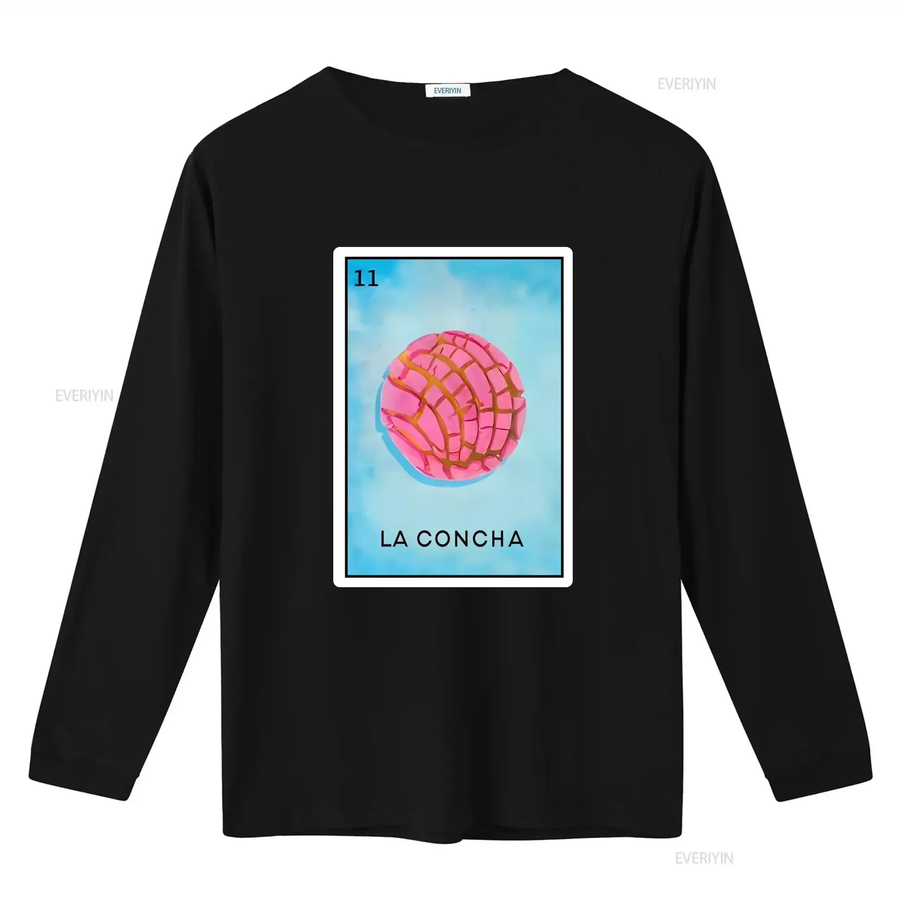 تي شيرت Loteria Concha Pan Dulce المكسيكي للأم لاتينا عتيق مغسول أوم ناعم ممتد أنيق متعدد الاستخدامات