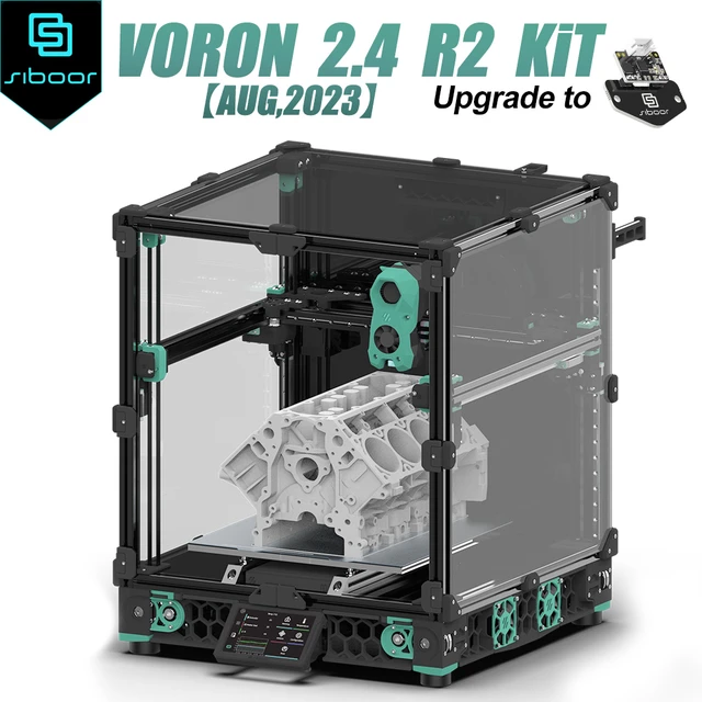 Corexy-stealバーナー付き3Dプリンター,voron 2.4,r2,siboor  v2.4,r2,350x350x350mm,完全キット,Impresora 3D