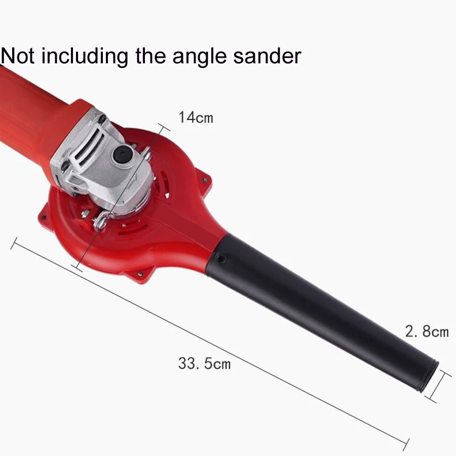 Electric DC Angle Grinder Conversion Universal Treasure SawDust Wood Leaf Blower Head