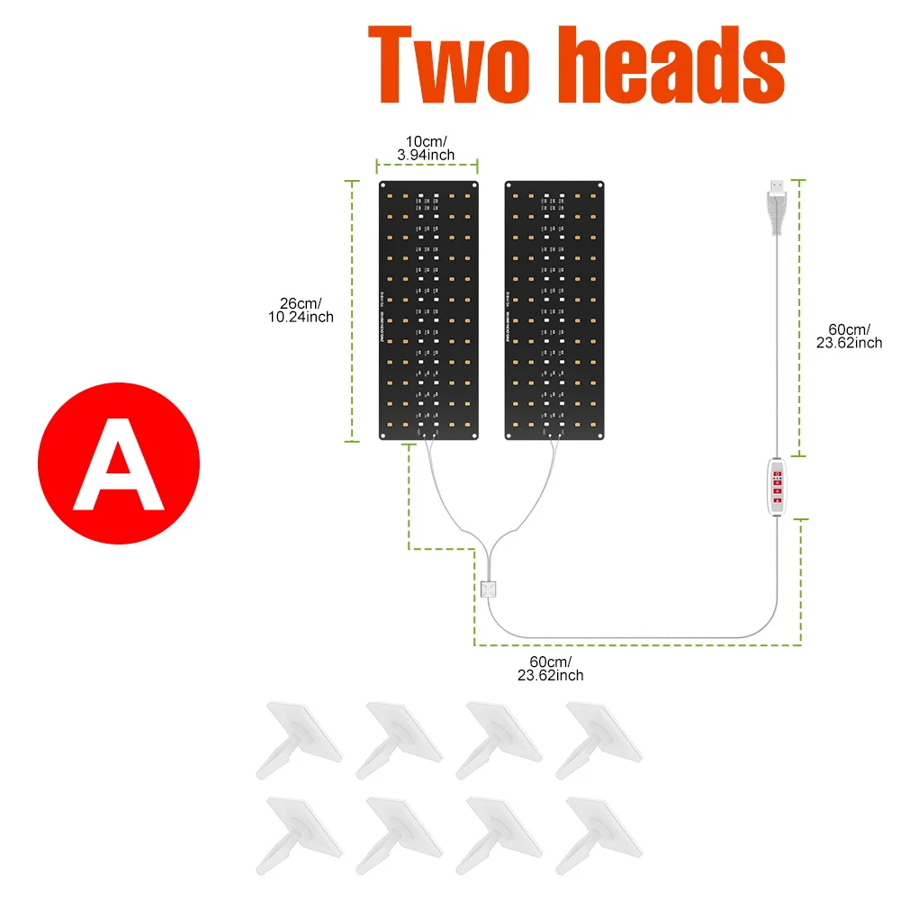LED-groeilicht Volledig spectrum Quantum Board-lamp voor binnengroeidoos Bloemplanten Teelt dimbaar met timing Auto aan/uit