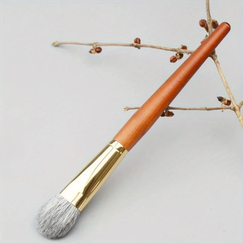 Natuurlijk haar Blush Brush Gezichtsdetail Schaduw Make-upborstels Geitenharen Blusher Bronzer Pro Essential Cosmetic Tools