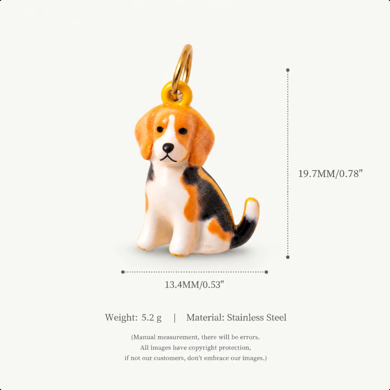 316 Edelstahl Wasserdicht Farbbeständig Niedliche Tier-Katzen-Welpen DIY Anhänger Charms Schmuckherstellung – Detail 6