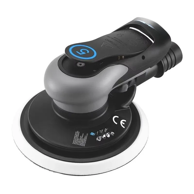 RONGPENG A313 Pneumatic Random Orbit Sander 10000 RPM Central Vacuum Self Priming Air Palm Grinder for Automotive Polishing