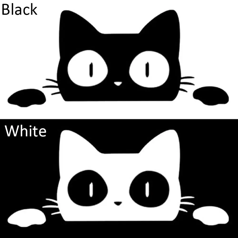 14 سنتيمتر * 6.2 سنتيمتر سيارة التصميم الديكور الفينيل مفاجأة القط تطل سيارة ملصق مائي سيارة