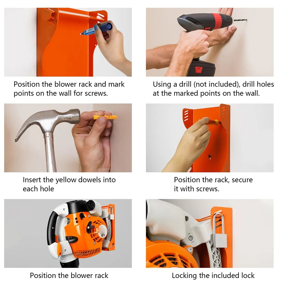 

Стойка для вентилятора Stihl BG-50,BG-56,BG-66,BG-86, держатель ручного вентилятора, крепление RackJADD