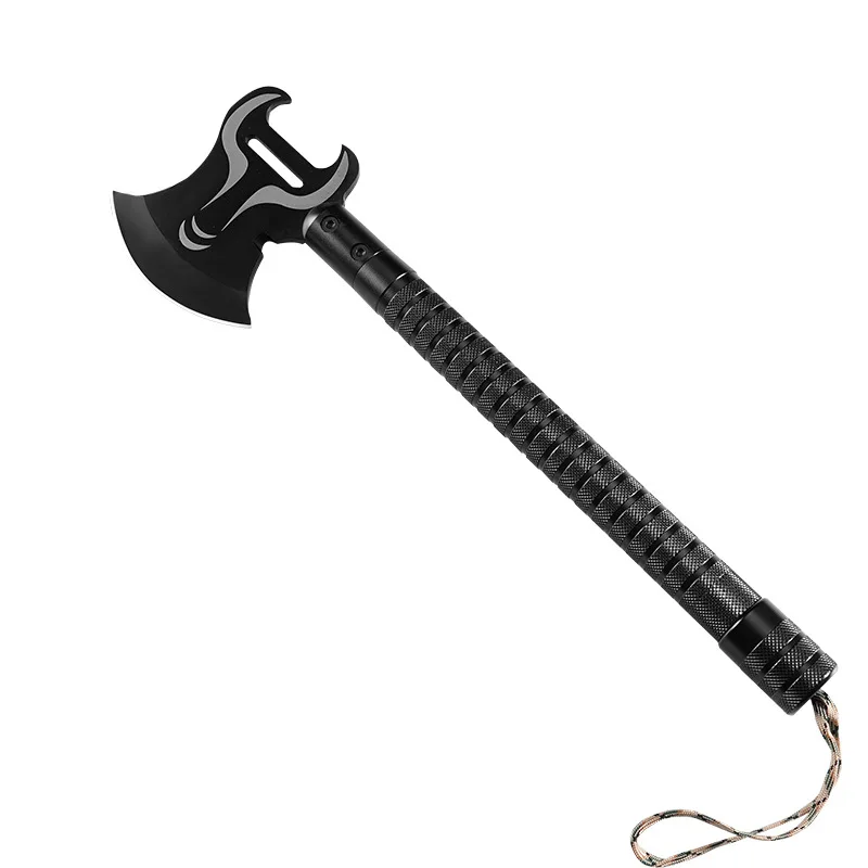 في الهواء الطلق متعددة الوظائف بقاء التكتيكية الفأس مركبة محمولة قطع مكافحة الحرائق المحمولة التخييم أداة الطوارئ