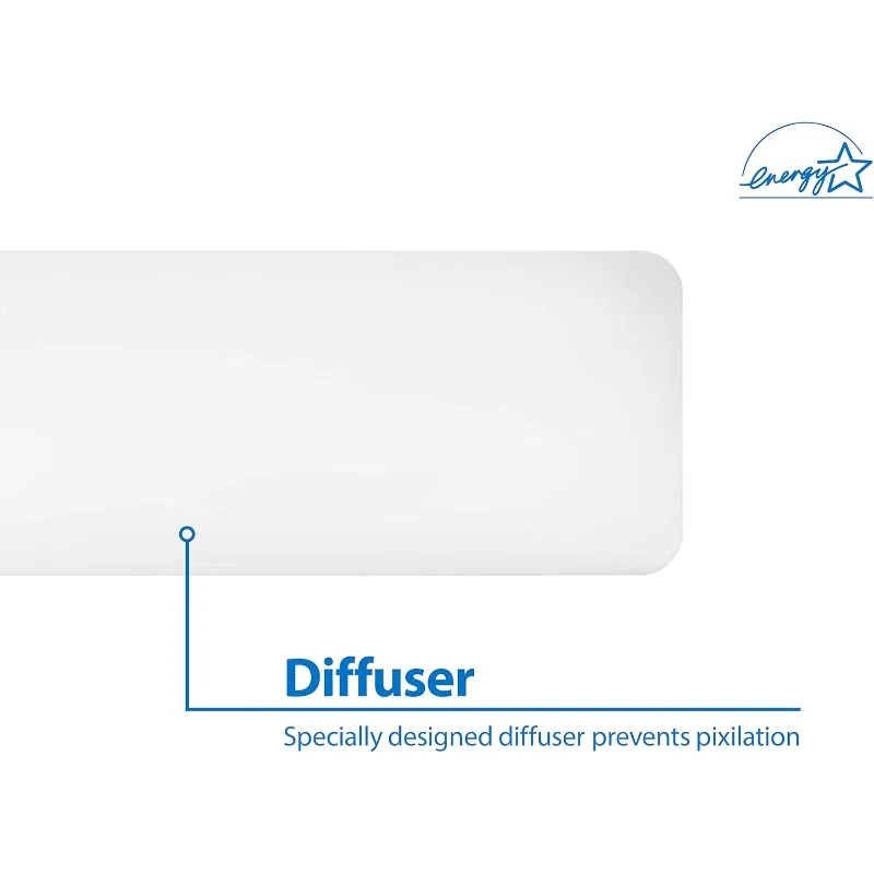 اضاءة 4 أقدام. تركيبات السقف المزخرفة LED Cloud High-Output، 4000K (CCW-10-4H-UNV-40K)