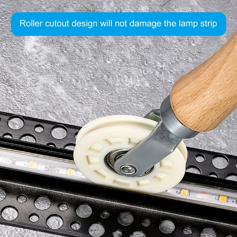 หน้าจอเครื่องมือหน้าจอหน้าต่าง Spline Roller เครื่องมือไม้จับตาข่ายประตูหน้าจอซ่อมยางล้อ Handle Roller Drop Ship