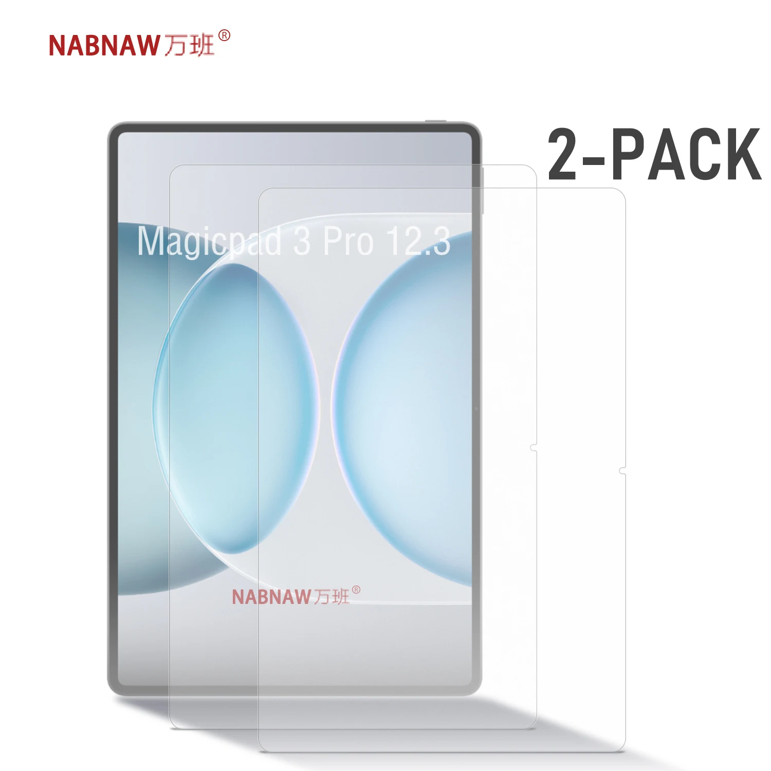 

For Honor MagicPad 3 Pro 12.3 Tempered Glass Film Screen Protector On MagicPad3 Pro 12.3-inch HD Film 9H Damage-Proof 2-Pack