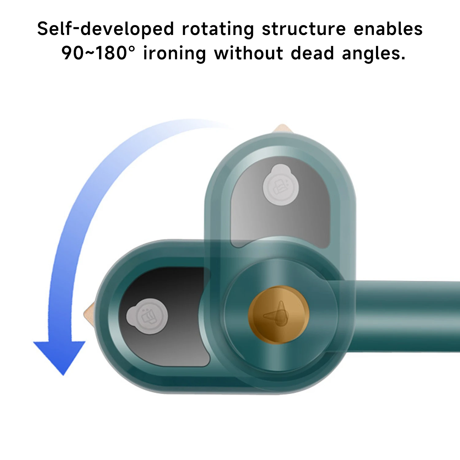 Handheld Mini Electric Iron Foldable Portable Steam Iron Rotatable Lroning Machine For Clothes Lightweight Small Home Appliance