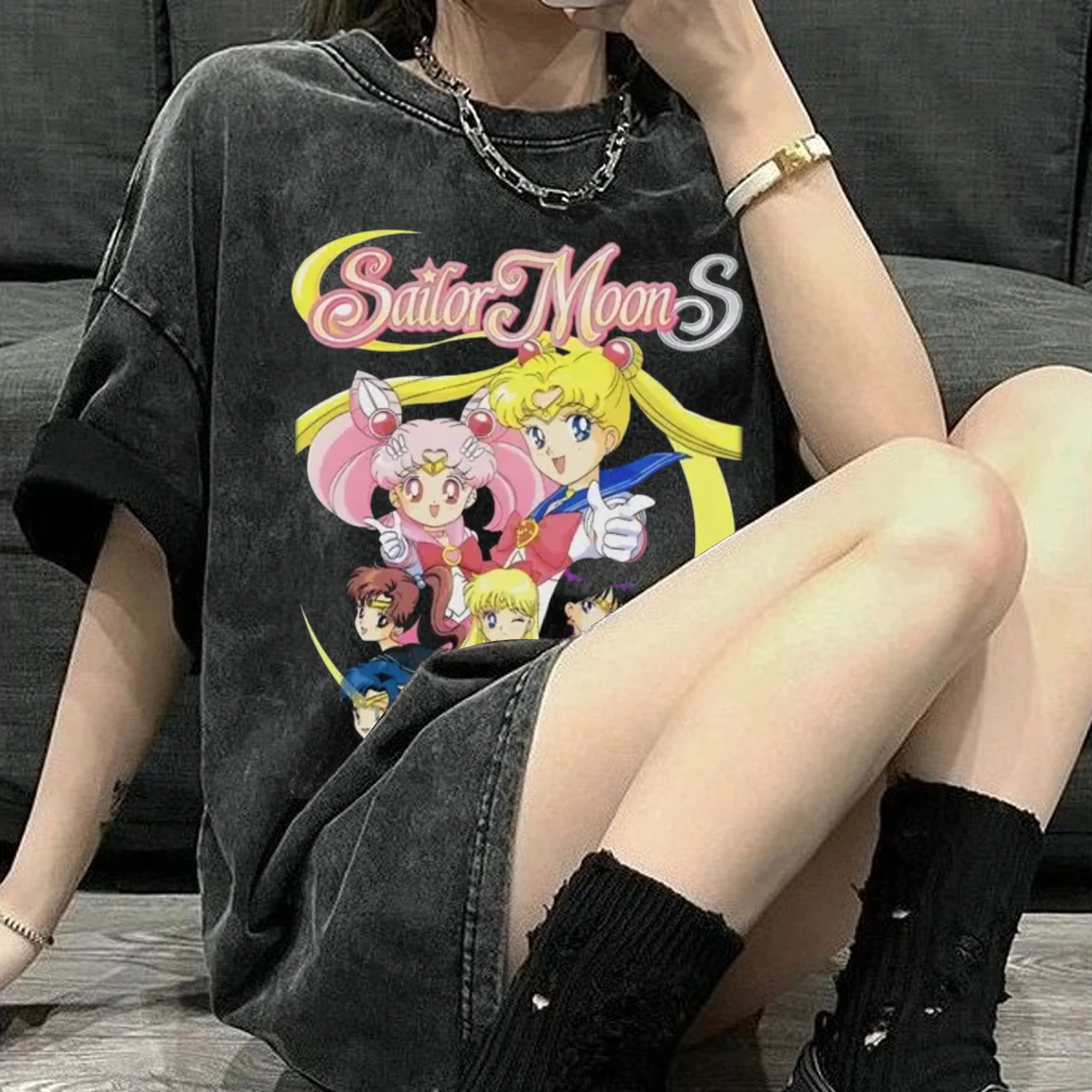 Koszulka Sailor Moon w stylu v – Anime Cosplay Couple recenzja i cena