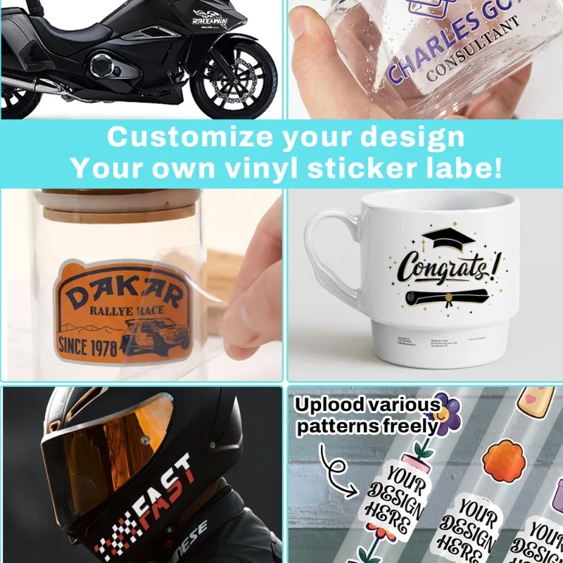 30 ملصق دائري مخصص، مربع، مستطيل لحفلات الزفاف/تصميم ملصقاتك الخاصة/ملصقات صندوق الزجاجات الشخصية