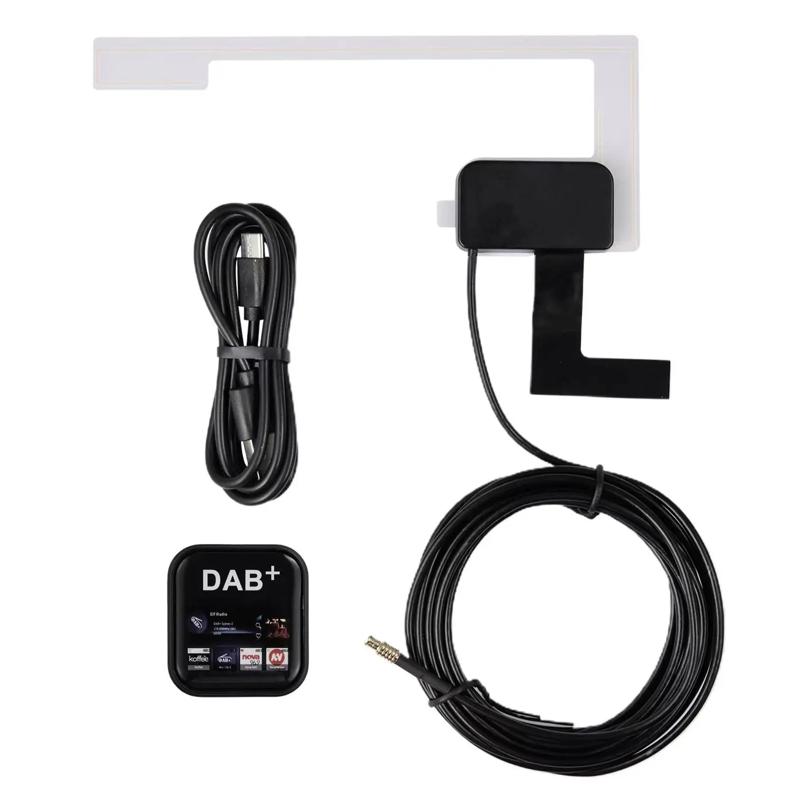 

Digital Car Kit DAB+ Radio Receiver Adapter Audio Broadcast Antenna For Android TYPE-C