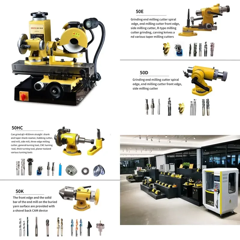 High Speed Universal Tool Grinder for Precision Sharpening of Drill Bits End Mills and Cutting Tools Multi Purpose Grinding
