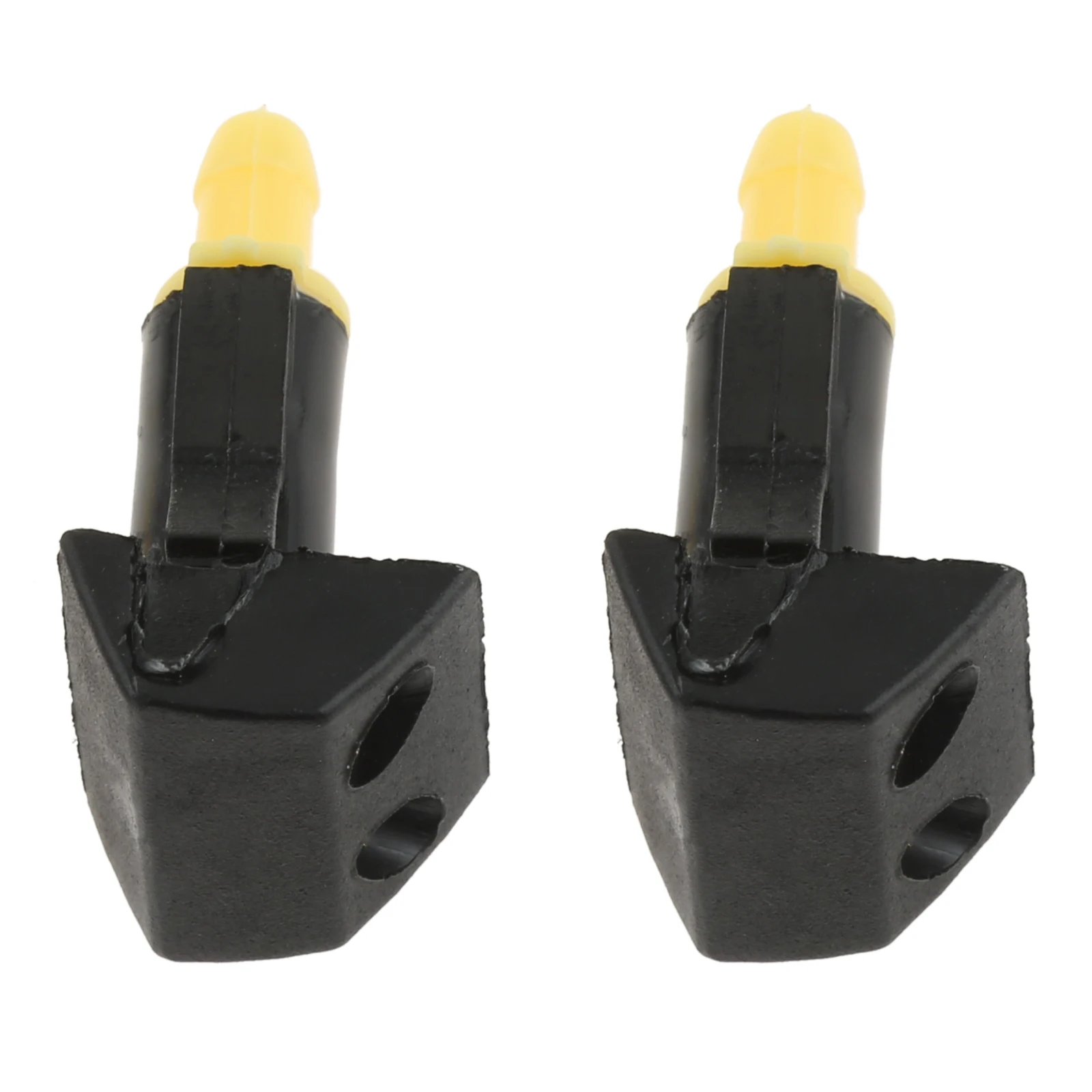 2Pcs Black Plastic Auto Car Front Windshield Washer Wiper Water Spray Nozzle Fit for Nissan TIIDA SYLPHY X-trail Venucia D50 R50