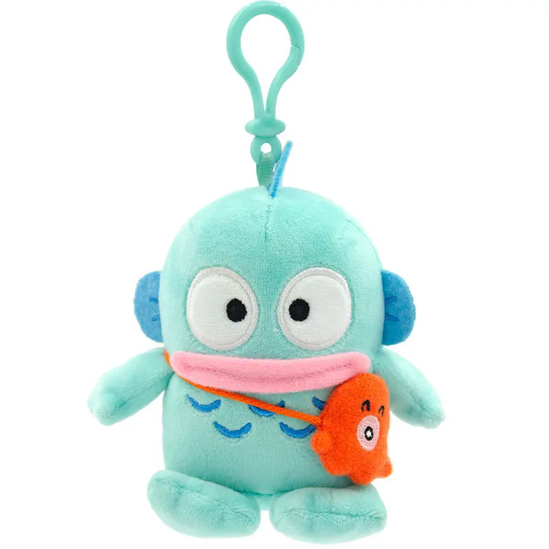 Sanrio Hangyodon Plush Ugly Fish Pendant Bag Charm Cartoon Octopus Dolls Handbag Keychain Surrounding Doll Accessories Gift view 6
