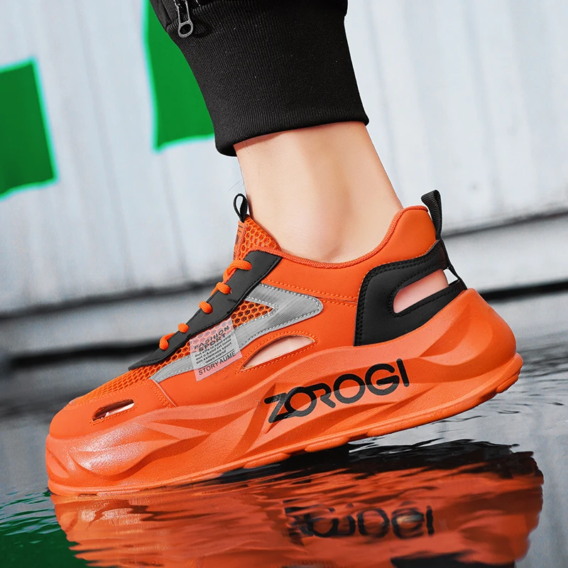 ฤดูร้อนใหม่ผู้ชายรองเท้าBreathableรองเท้าผ้าใบกลางแจ้งแพลตฟอร์มรองเท้าผ้าใบลําลองรองเท้าวิ่งรองเท้าHollow Outรองเท้าแตะZapatillas Hombre