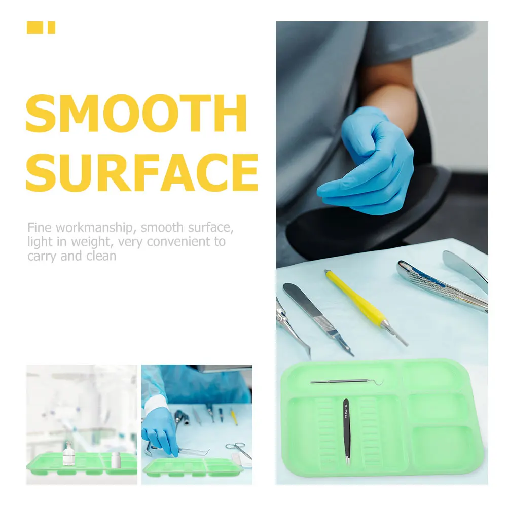 

2 Pcs Oral Colored Mini Tray Dentist Trays Trinkets Impression Dental Instrument Supplies