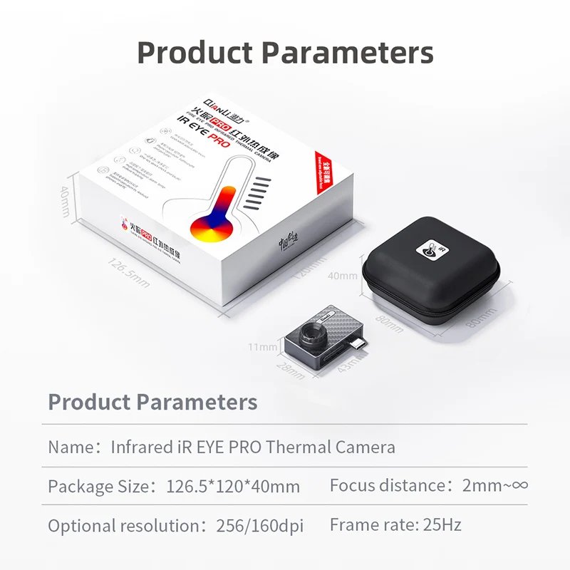 Qianli-cámara térmica para reparación de teléfonos móviles, dispositivo con enfoque ajustable, infrarrojo, ojo iR, instrumento de comprobación de una tecla, PCB