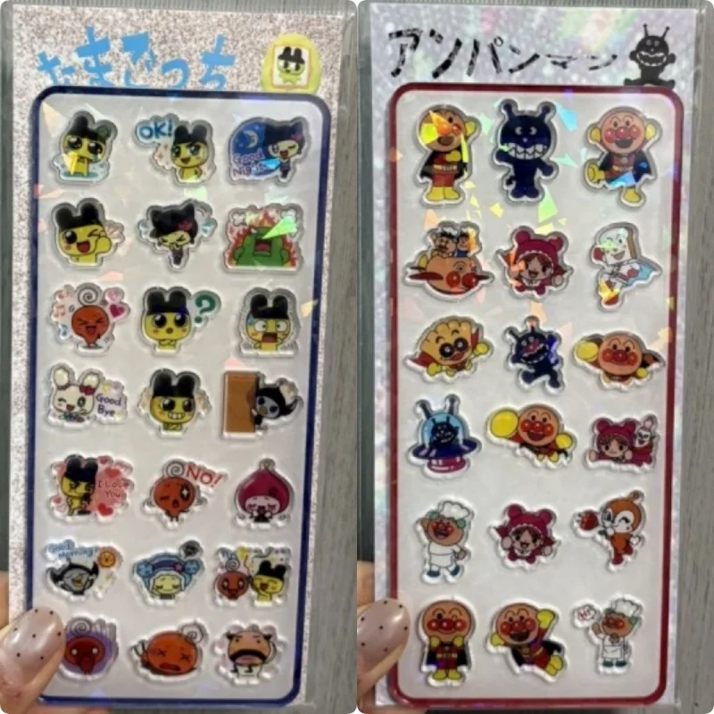 Набор для творчества Bandai Q Version Baikinman Anpanman Tamagotchi: акриловые наклейки, коробка для хранения, украшения, скрапбук, поделки своими руками, пасхальный подарок