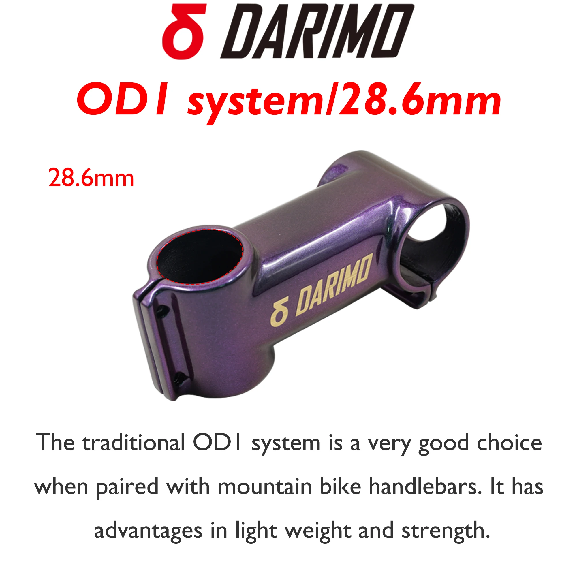 Ultra Light DARIMO Carbon Fiber Stem 31.8mm Clamp for MTB XC Road Bike -17°/-6°60-120mm OD1/OD2 Compatible Colorful painted stem