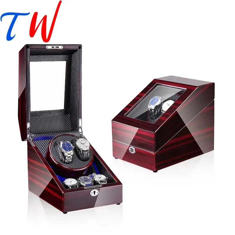 Watches Winders Case Automatic Watch Organizer Storage Display Box Watchs Mechanical Safe Lock Box Clock Watch Customized Logo