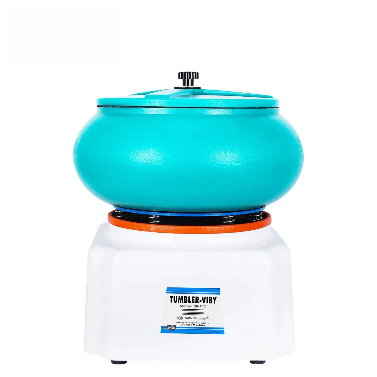 Vibratory Jewelry Polishing Machine 250W 12L Tumbler for DIY Surface Cleaning Finishing
