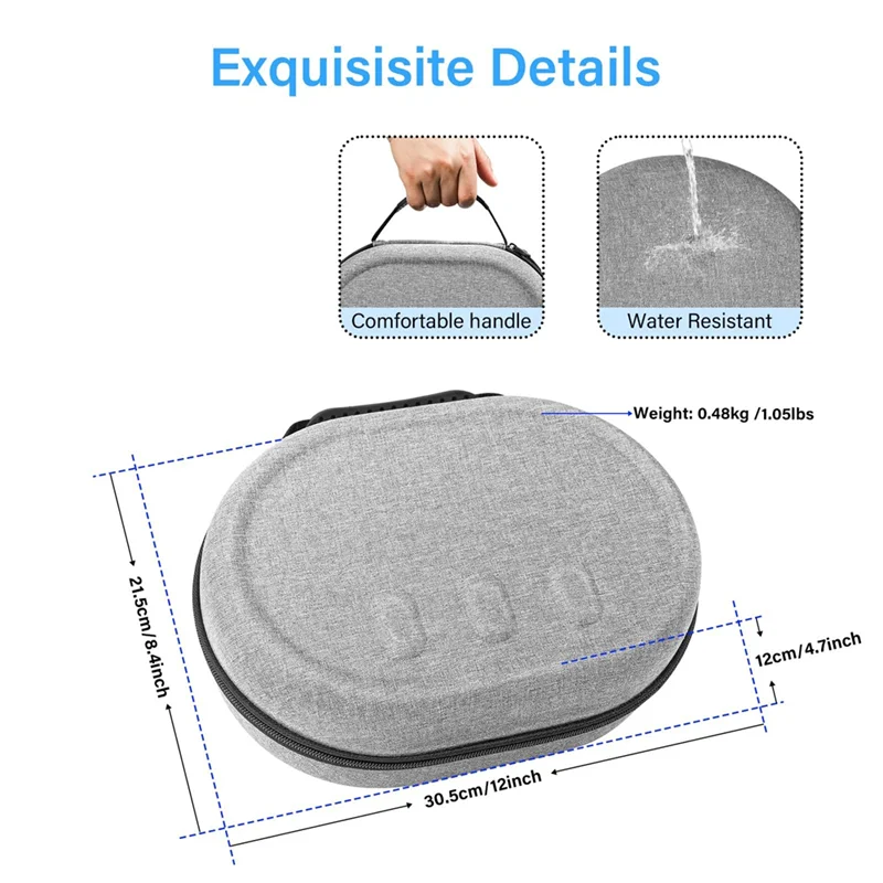 Жесткий чехол ABSY для Oculus/Meta Quest 3- для путешествий, портативная защита, совместимый с Oculus Quest 3