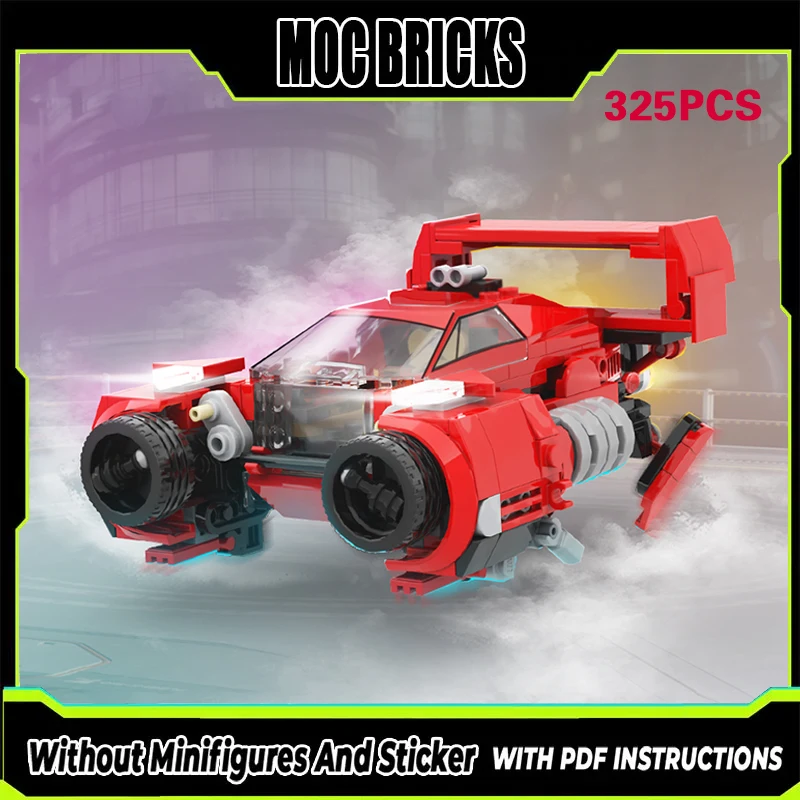 

Модель гоночного автомобиля Speed Racing Car MOC, конструктор F40 Red Spinner, модульная технология, подарки, праздничный набор для сборки, детские игрушки