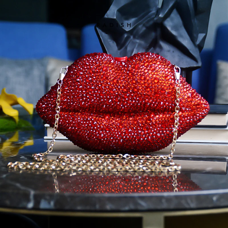 Shiny Diamond Banquet Party Messenger Bag Acrylic Dinner Party Ladies Shoulder Bag Clutch Bag Makeup Lipstick Cross-body Bag