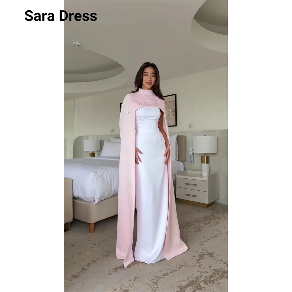 

Sara Custom Two Pieces Contrasting Color Rhinestone Fishtail Women's Evening Dress for Event New Evening Dresses 2026 Luxury