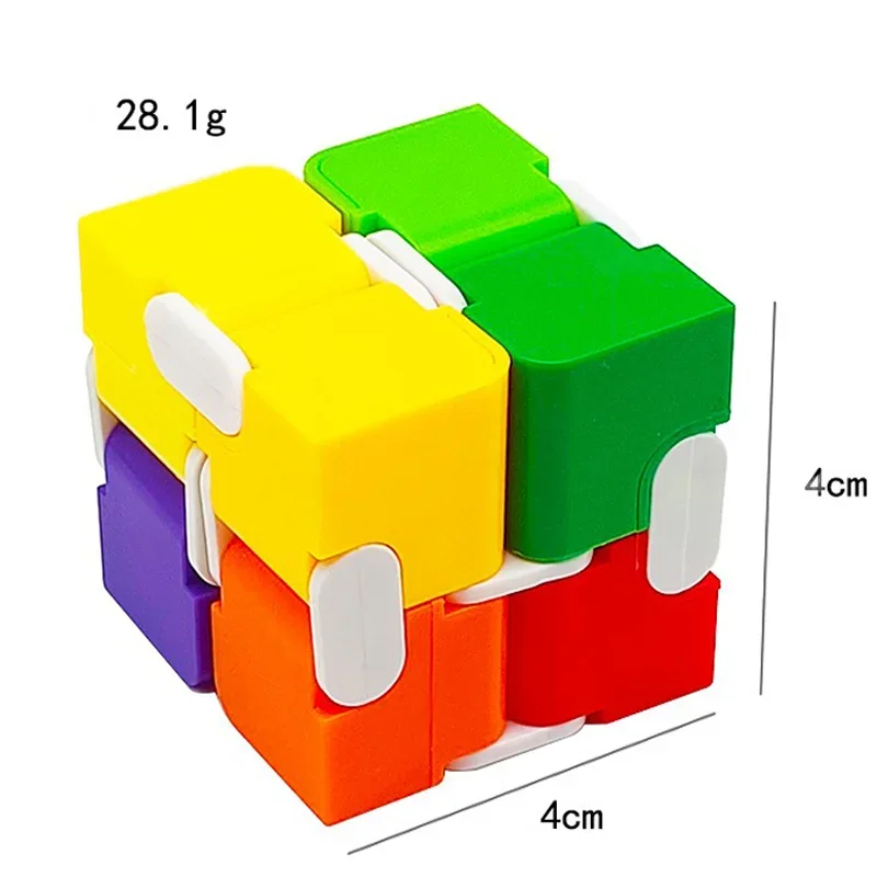 Farbe Puzzle Cube Langlebig Exquisite Dekompression Spielzeug Unendlichkeit Zauberwürfel für Erwachsene Kinder Zappeln Antistress Angst Schreibtisch Spielzeug