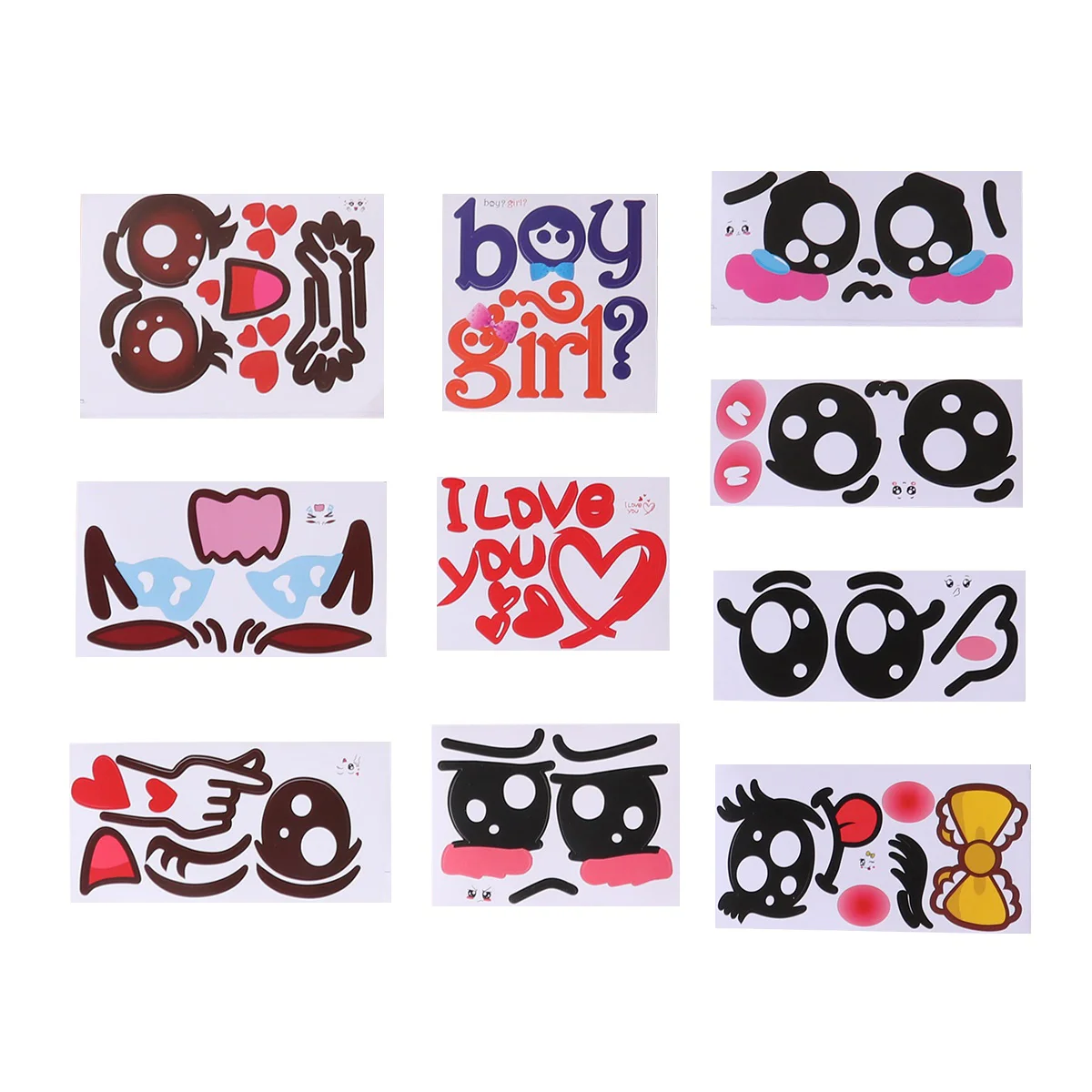 

10 Pcs Sticker Cartoon Miss Pregnant Stickers Scrapbook Embellishments Lady Belly Decor