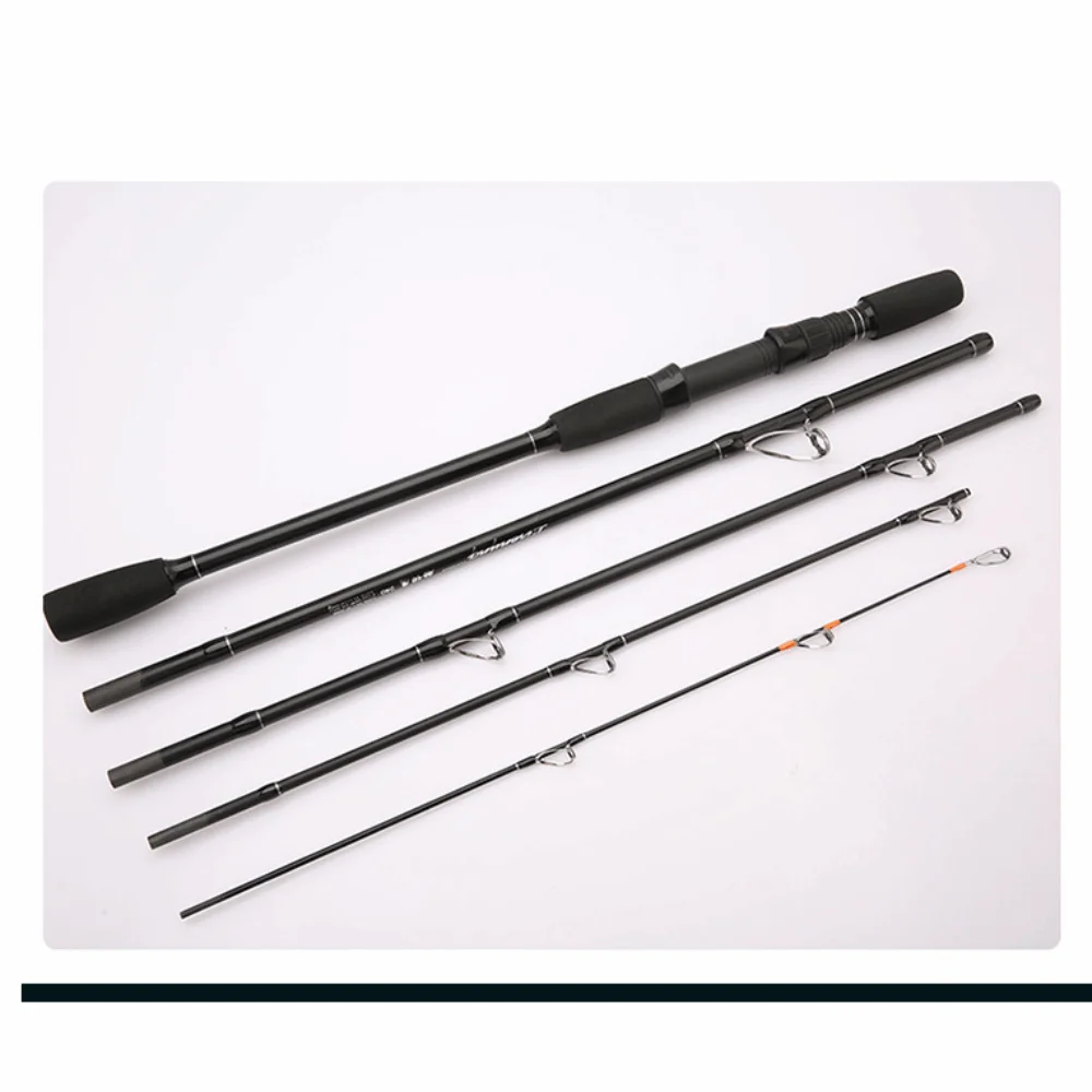 

4-секционная спиннинговая удочка, спиннинговая карбоновая удочка для литья, портативная удочка MH Power из углеродного волокна