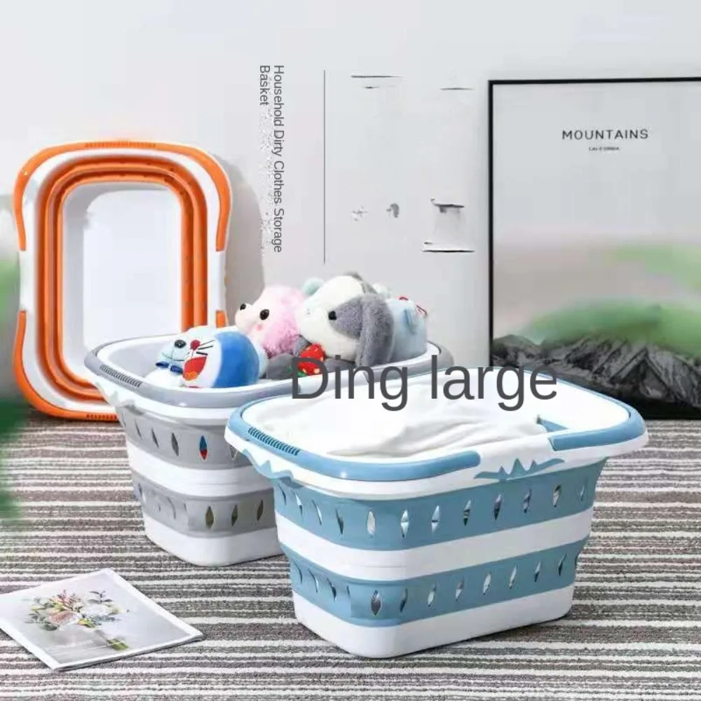 

Drainage Hole Folding Pet Bath Tub Folding SpaceSaving Folding Laundry Hamper Storage Container Pet Dog Grooming Tub Home