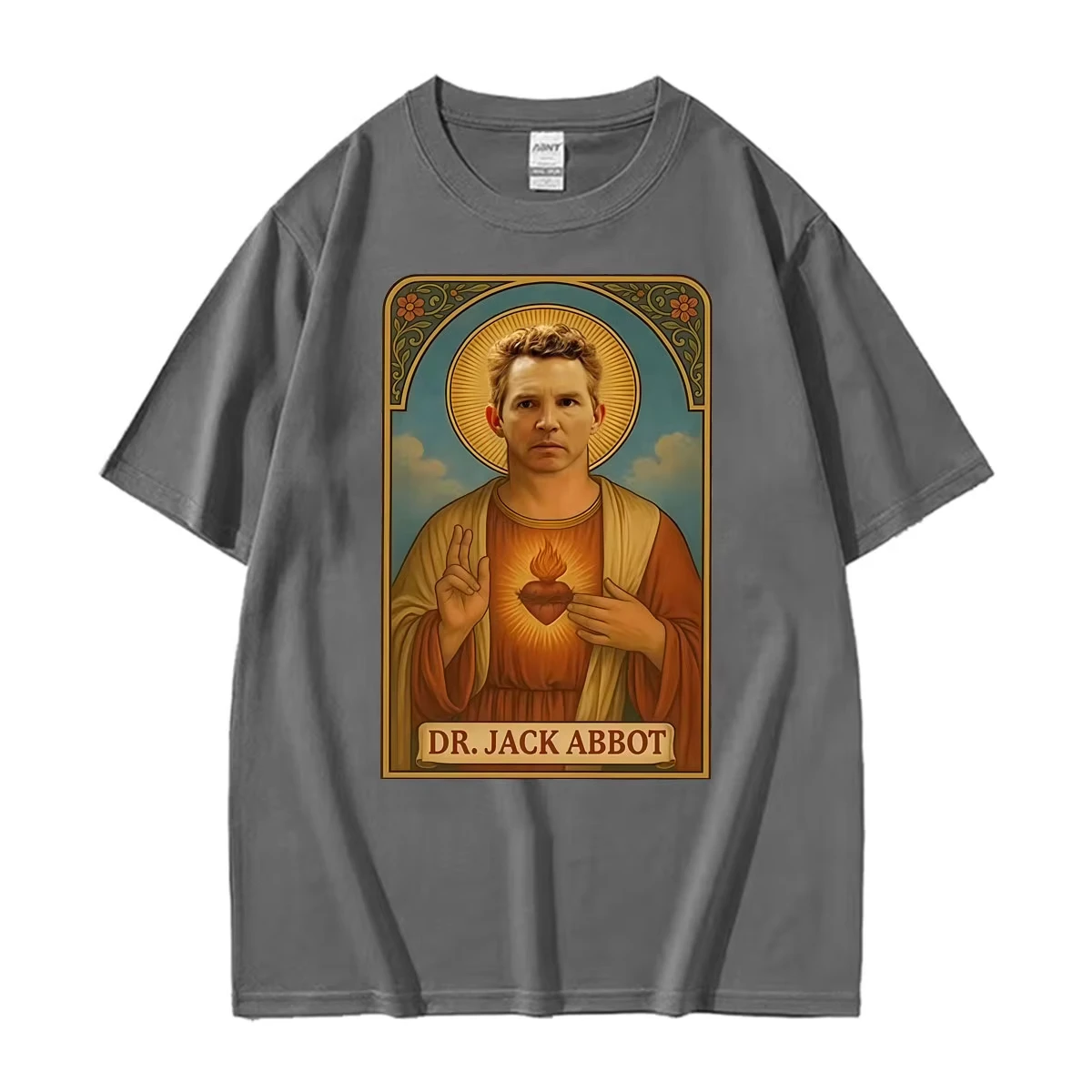 Saint Dr. Jack Abbot Funny Retro Print T-shirts Men Women Fashion Streetwear T Shirts Casual Oversized Short Sleeve T-shirt Tops