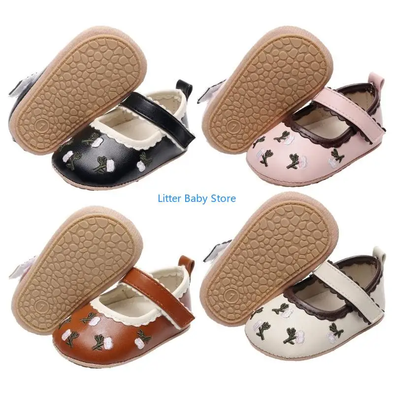 

N80C Baby Preawalker Shoes Обувь для девочек Обувь для кроватки для младенцев Baby Jane Туфли на плоской подошве