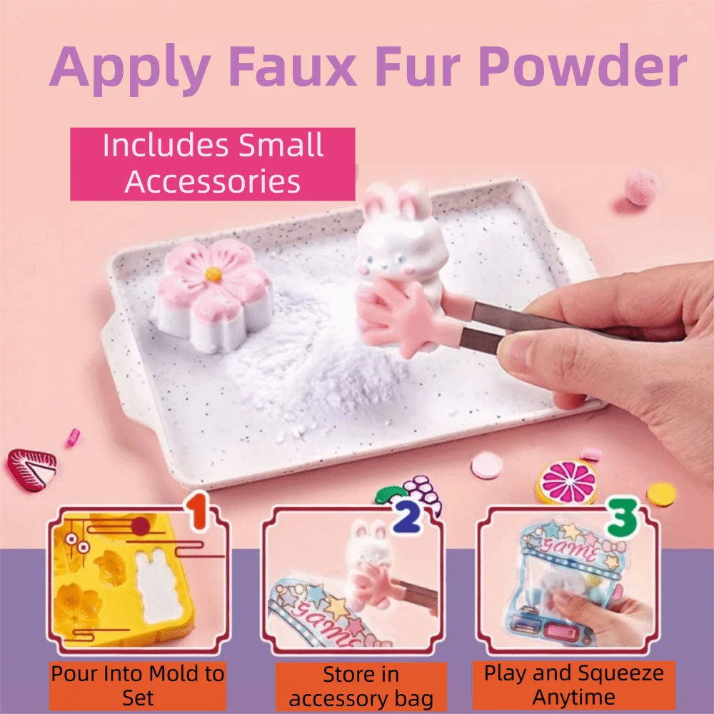 Creative Pinching Material Pack Blowable Bubble DIY Craft Squeeze DIY Material Silicone Reusable DIY Squishy Kit Children