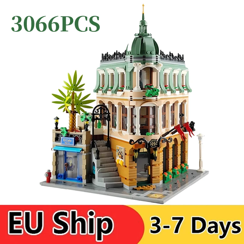 3066pcs Hotel House Building Blocks Architecture Bricks Toys House Model Birthday Christmas Gifts Compatible 10297