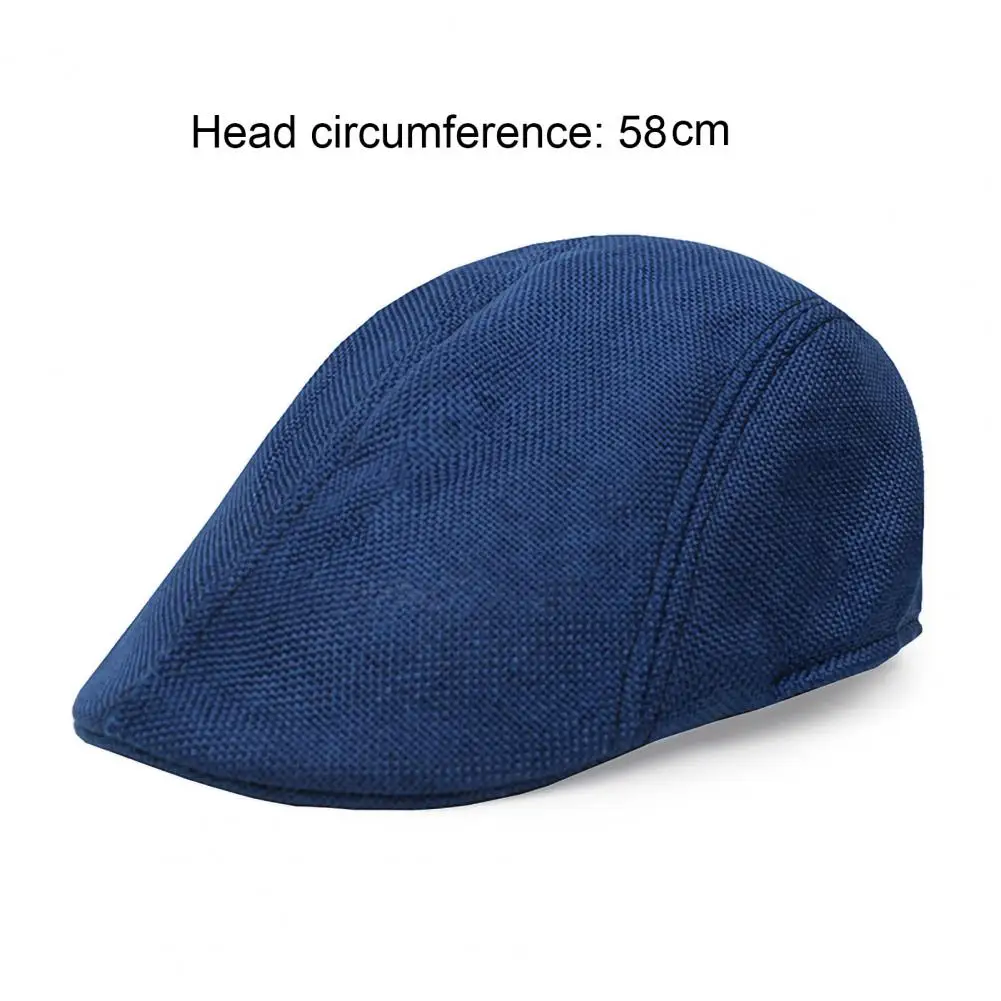 Men Newsboy Cap Casual Men Headwear Stylish Men\'s Retro Newsboy Hat with Sun Breathable Design Classic for Casual