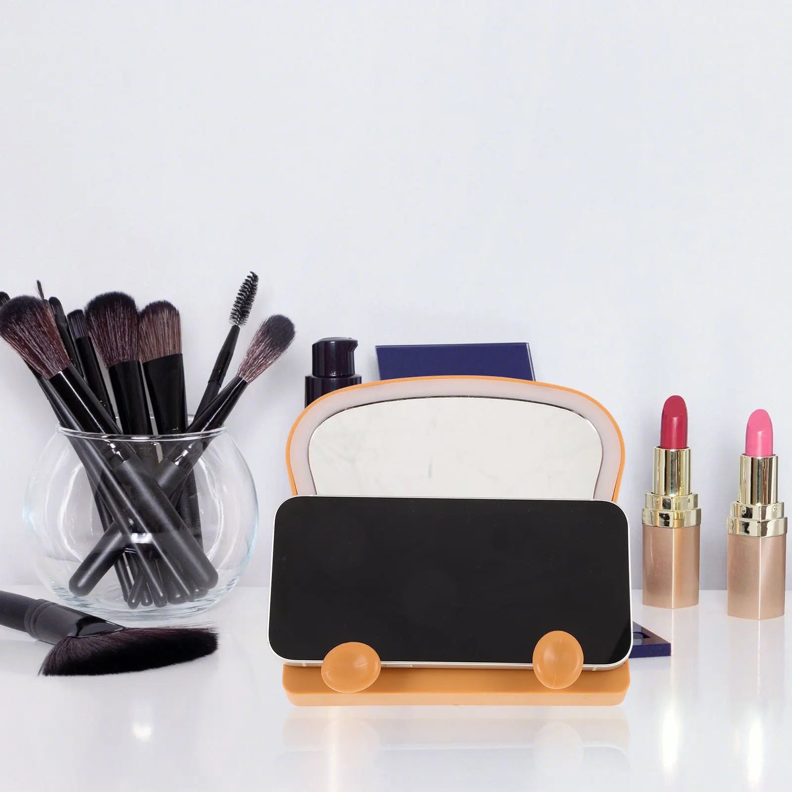 

Cute Clear Makeup Mirror Tabletop Stylish Bedroom Desk Vanity Mirror Dressing Decor Dresser Decor Bedroom Accessories