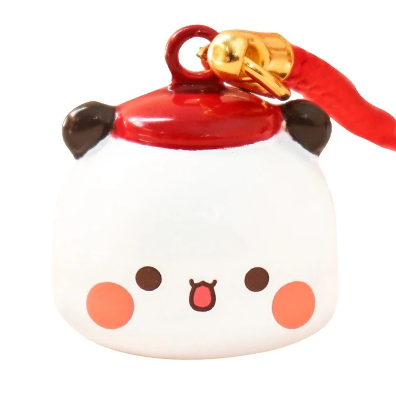 Porte-clés de dessin animé mignon pour enfants, KrasnoYier, Bubu, pendentif cloche, porte-clés ours anime Kawaii, sac pendentif voiture, cadeau d'anniversaire