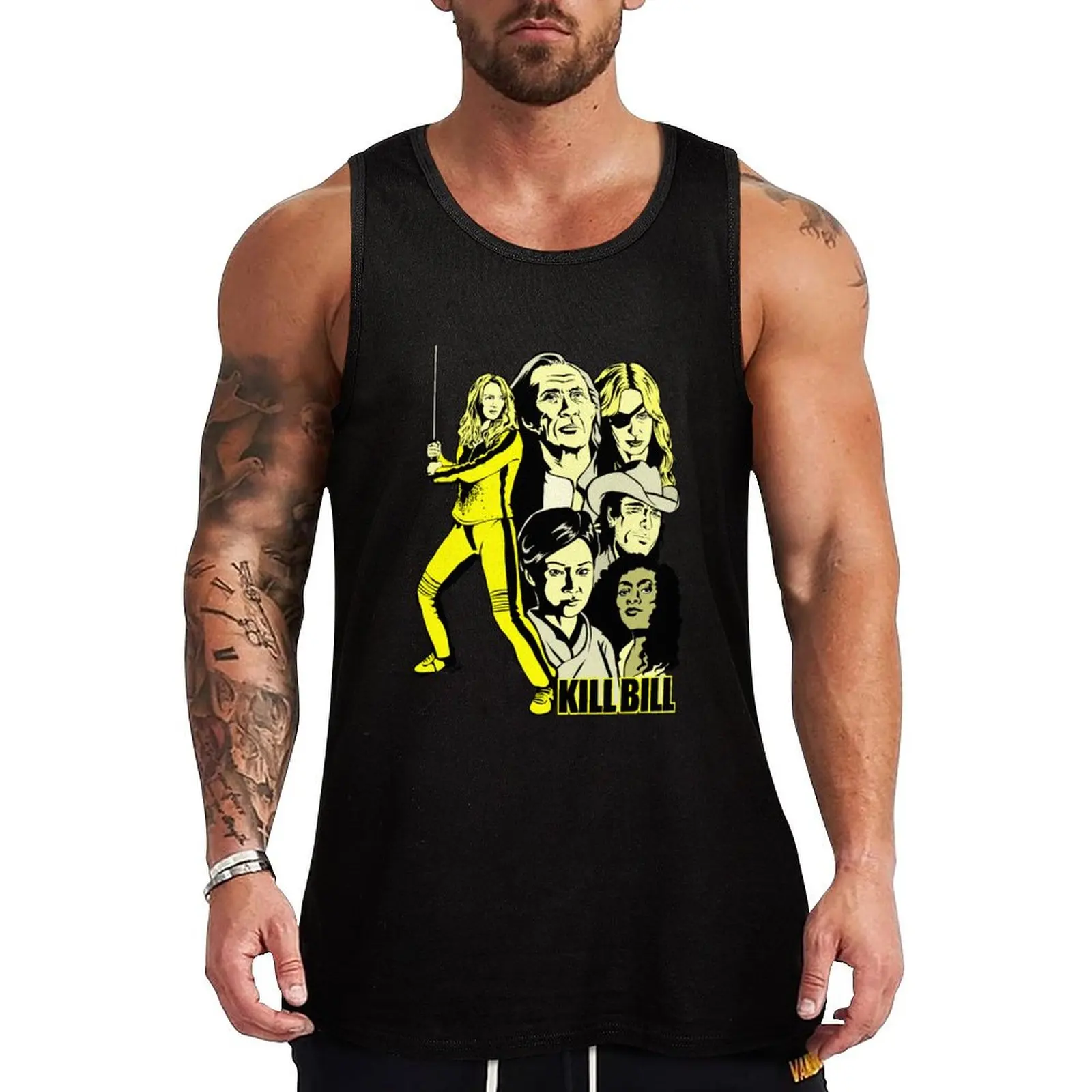 Kill Bill Tank Top Retro Print Tank Top Vintage Graphic Sleeveless