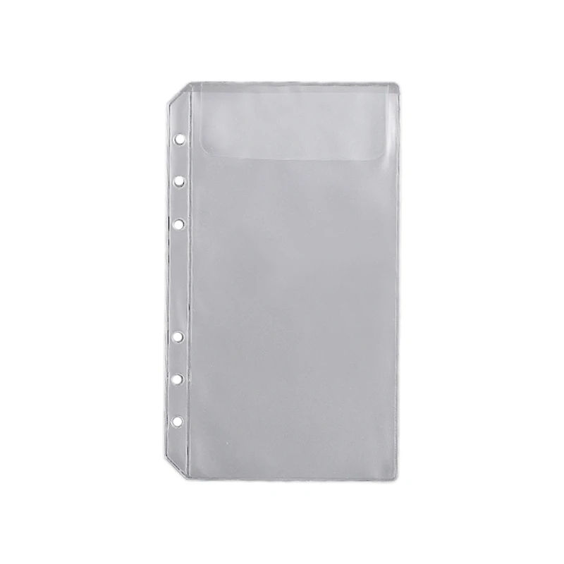 10 unids/set conveniente carpeta transparente PVC carpeta con bolsillos carpetas transparentes con cremallera