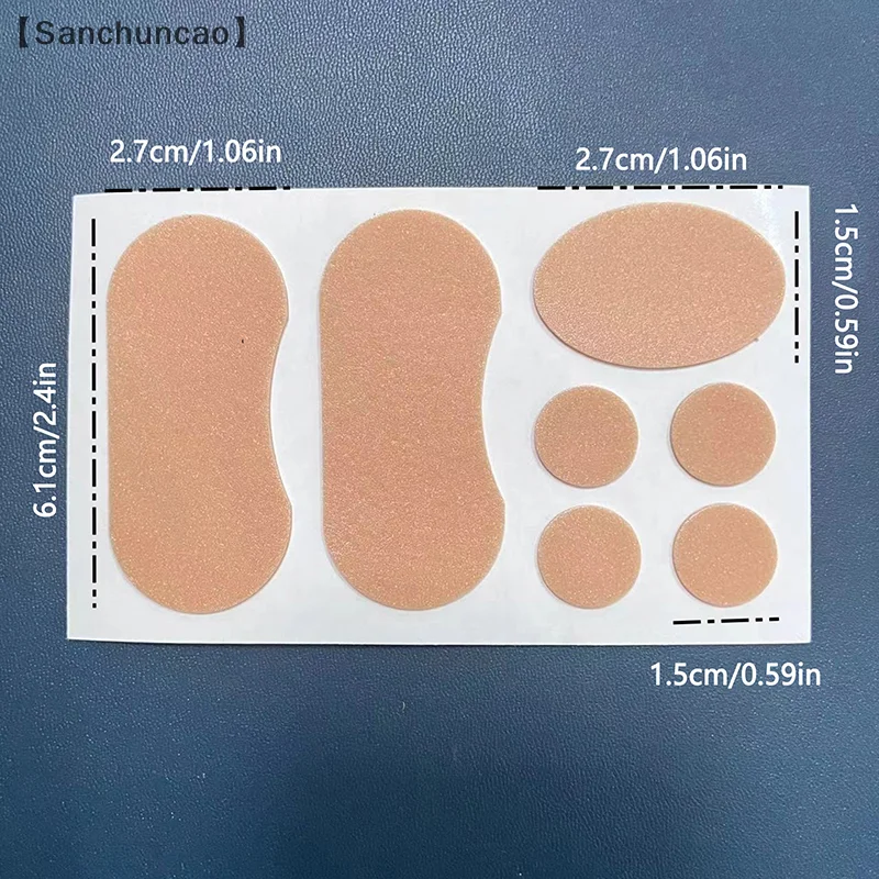〔San〕 4/7/12/21pcs Invisible Anti-wear Sticker High Heels Anti-friction Heel Patches Waterproof And Breathable Stickers