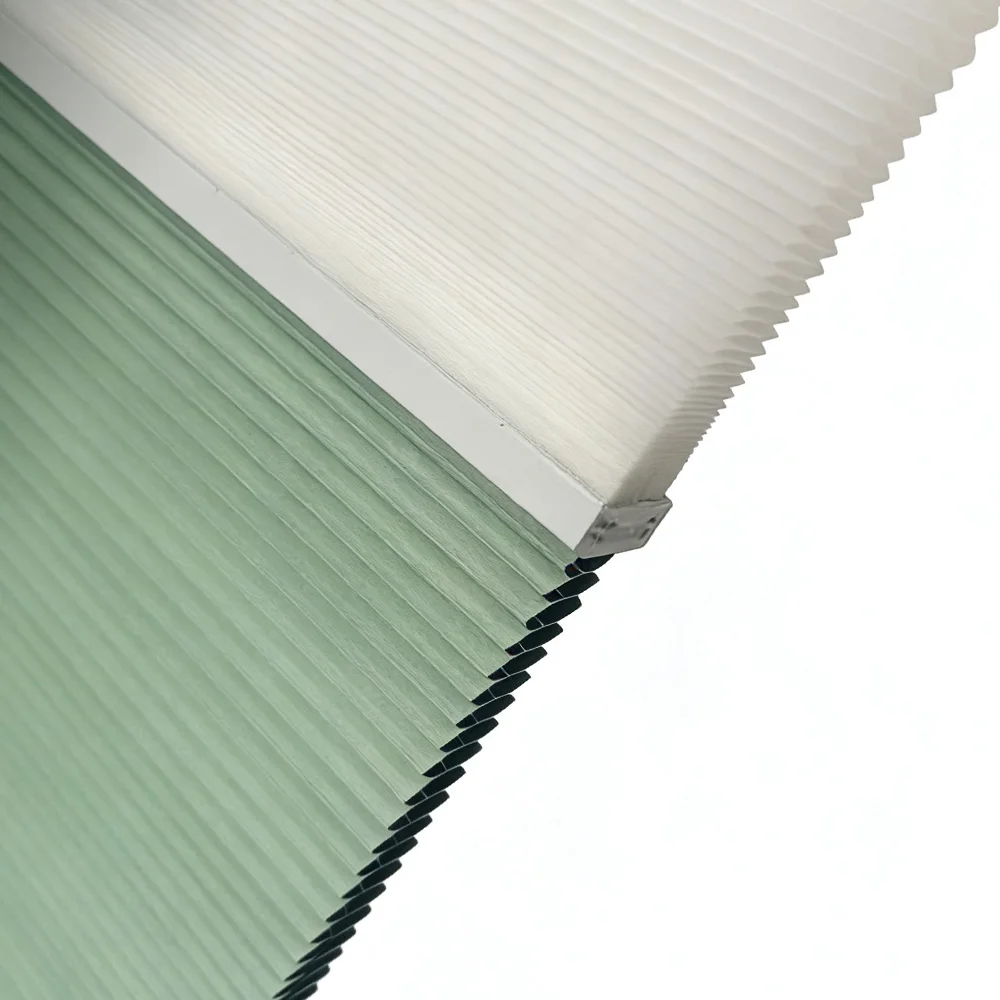 Cordless Cellular Vertical Honeycomb Blinds UV Block Eco-Friendly Built-in Shutter Window Shades for French Window Easy Install